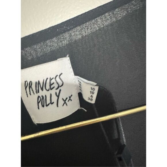 Princess Polly Bayford Long Sleeve Mini Dress Black US Size 6 NWT New - Picture 8 of 12